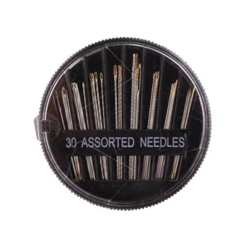 Gold Tipped Hand Sewing Needles - 30 Black Pack