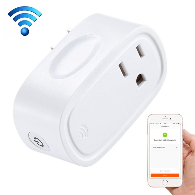 JH-G09U 15A 2.4GHz WiFi Control Hubless Smart Home Power Soc