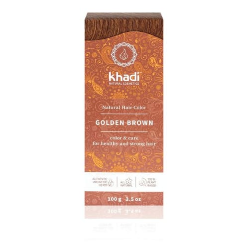 Hair Color Golden Brown 100g Veganm + Ppd & Chemical Free - Natural Cosmetic For Healthy Hair