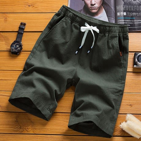 Cotton Short For Male - Green