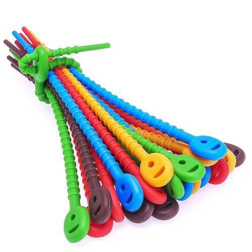 30 PCS Silicone Cable Ties,Durable Zip Ties, Bag