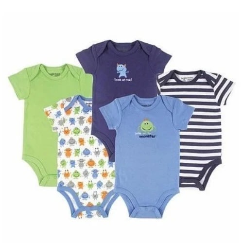 Baby Boys' Bodysuit Set - 5 Pieces