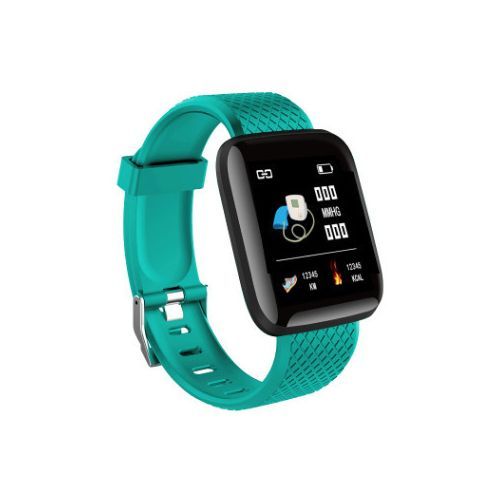Color Screen Smart Bracelet Heart Rate And  Measurement Green