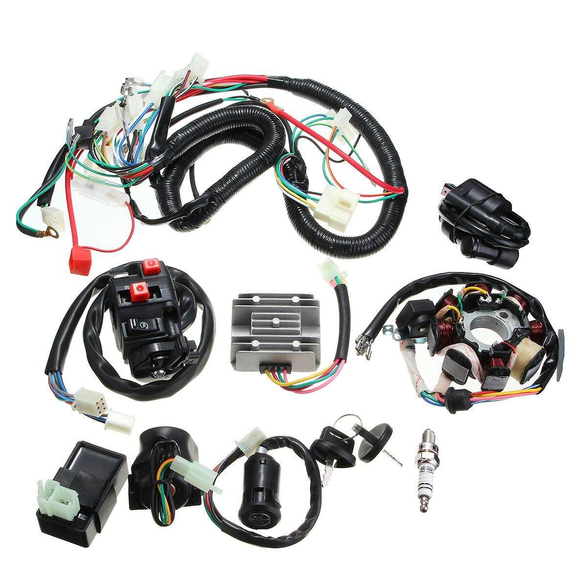 250cc QUAD ELECTRICS 200cc Zongshen Lifan Ducar CDI COIL WIRE HARNE SS