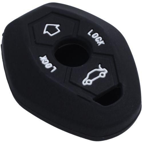 3 Button Remote Key Fob Silicone Case Cover For BMW E46 E39