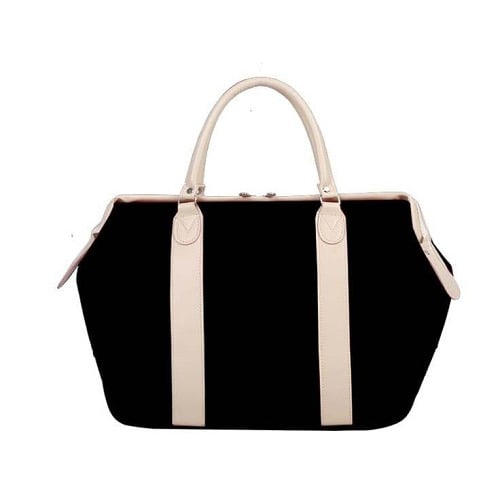 Men Nylon Travel Bag Fitness Sports Gym Bag - Black