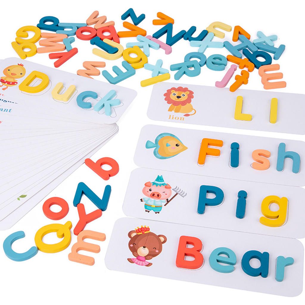 Matching Letter Game Developmental Preschool Learning