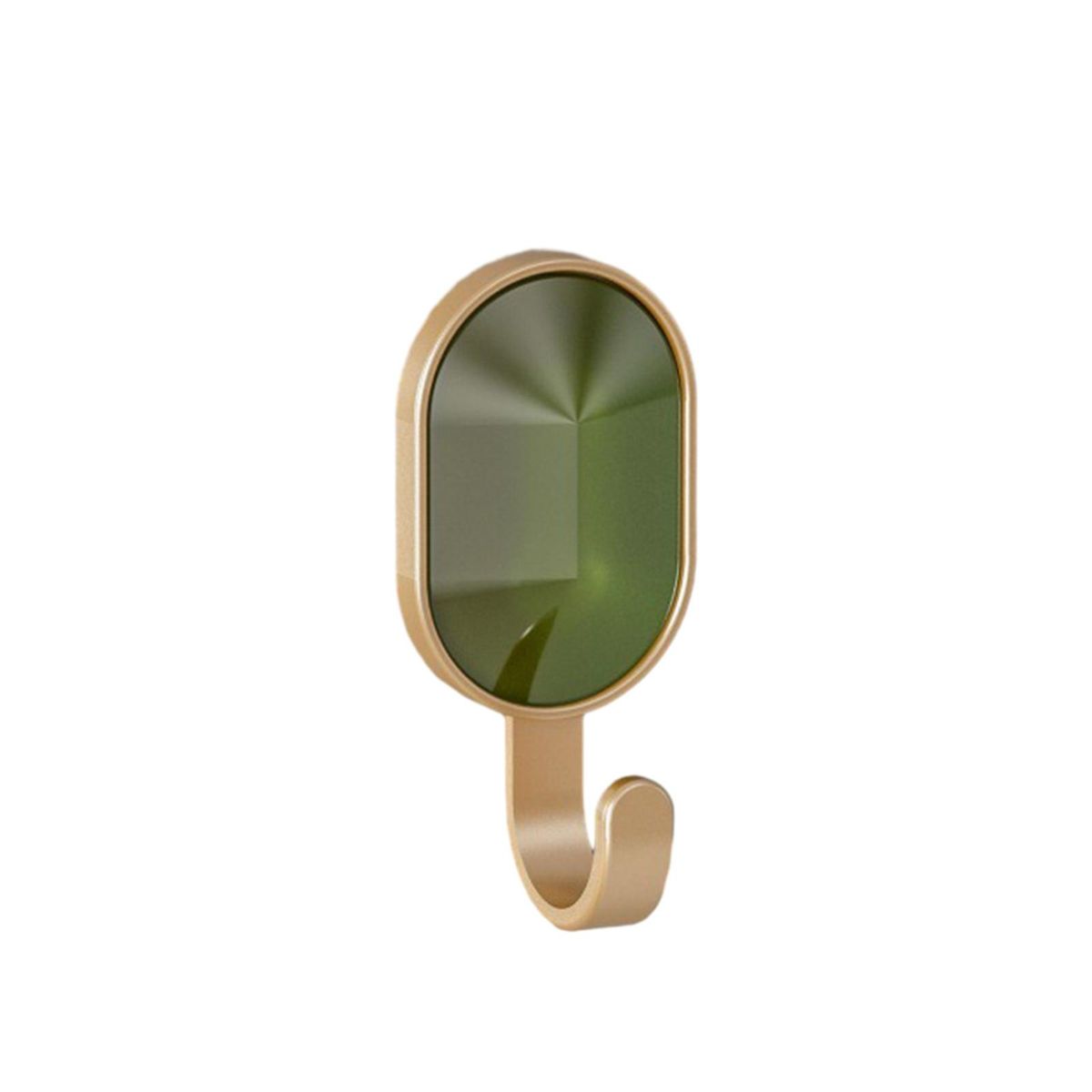 2Pcs Hanging Hook Wall Door Self Adhesive Hanger Hooks Green