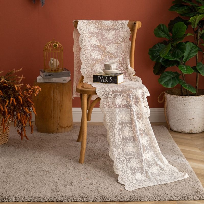Lace Table Runner Wedding Decoration, Size: 40x160cm