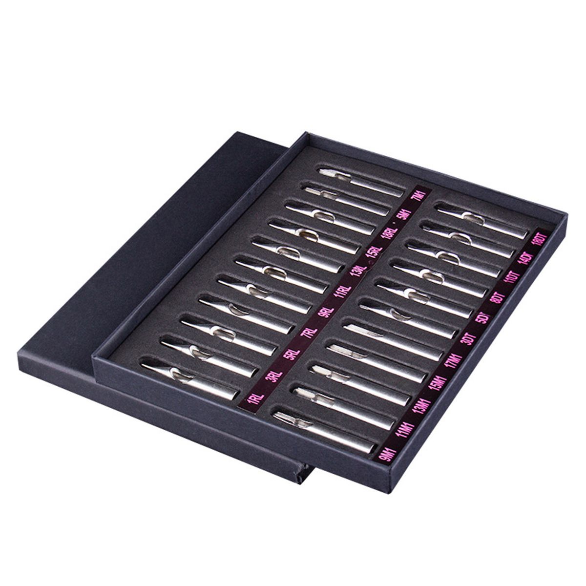 22PCS Stainless Steel Tattoo Nozzle Tips Set RL M1 DT Mixed