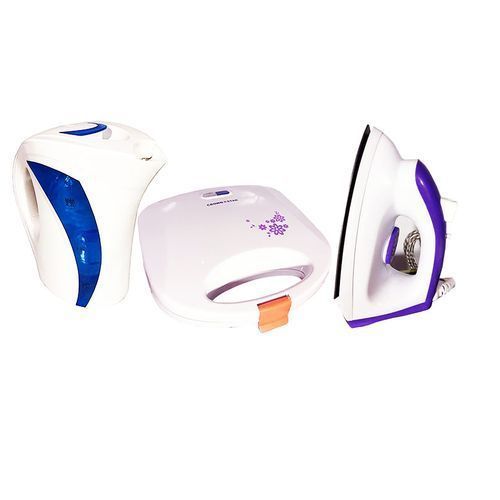 Electric Jug + Pressing Iron + Toaster Bundle