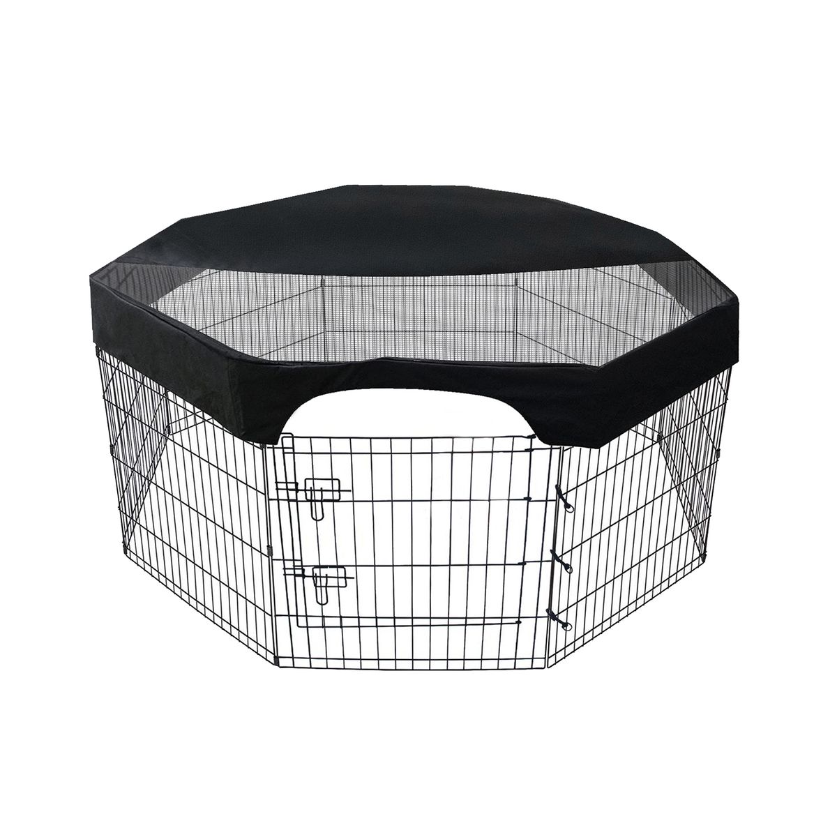 24 Inch Pet Playpen Cover 8 Panels Octagonal Pet Fence Mesh