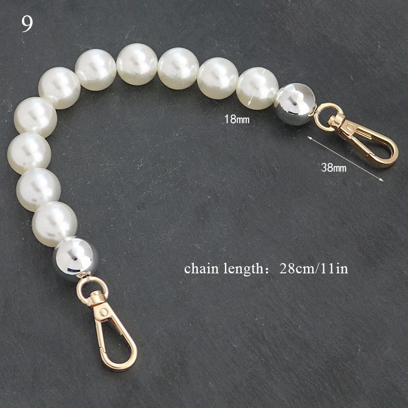 Imitation Pearl Chain Mixed Bead Chains Mobile Phoneyard Bag Accessories Handbag S Bags Handle 2022 Bag Chains
