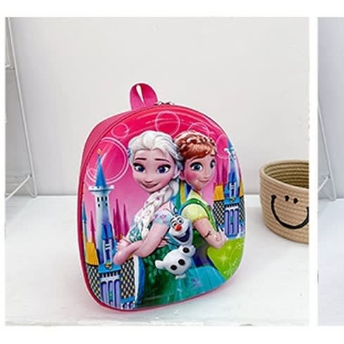 Frozen Princess Cartoon Character School Bag - Pink