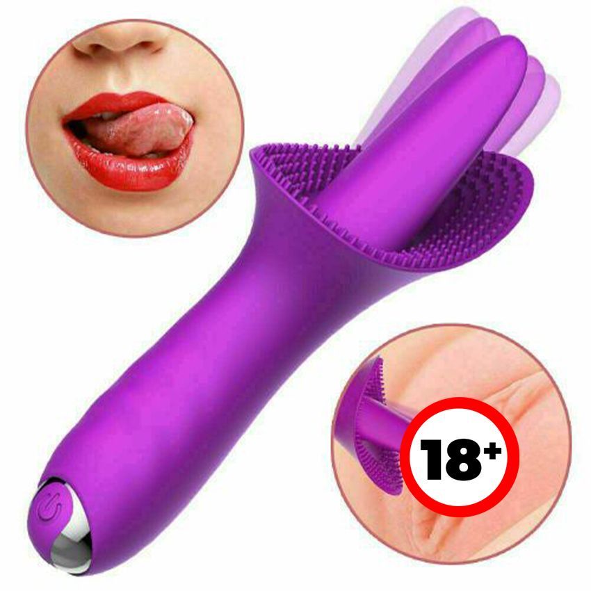 Tongue Vibrator Clitoris Nipple Sucker Dildo Sex Toy