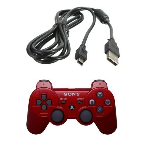 PS3 DUAL SHOCK 3 WIRELESS GAME PAD+USB CORD