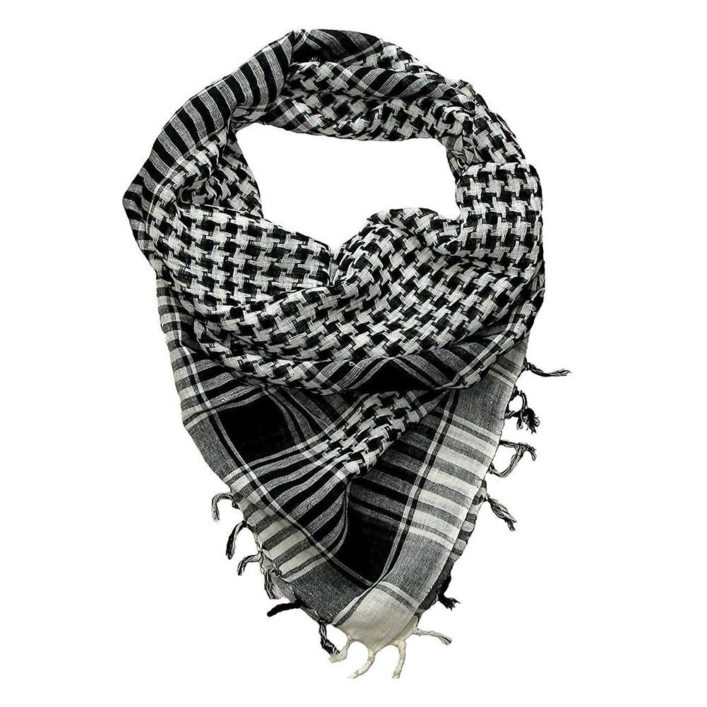 Unisex Scarf Cotton Lightweight Arab Desert ShemaghBlack