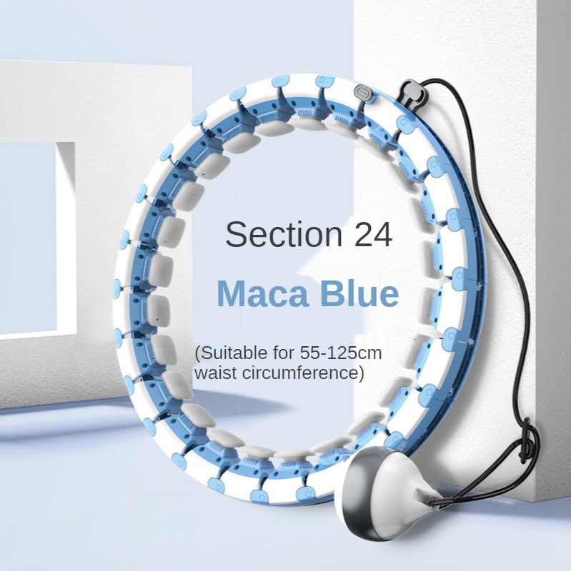 Intelligence Adjustable Sport Hoops Abdominal Thin Waist Exercise Detachable Burning-Maca Blue-24