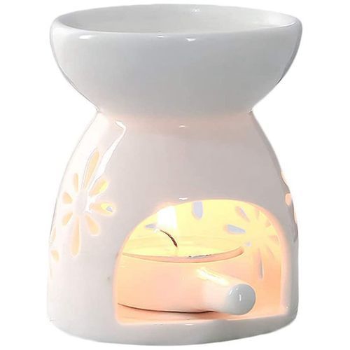Ceramic Oil Burner With Candle Holder