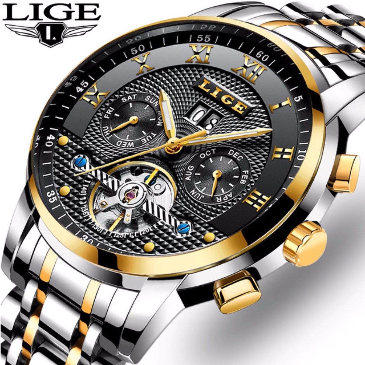 Mens Watches Mechanical Automatic Watches Men 9841