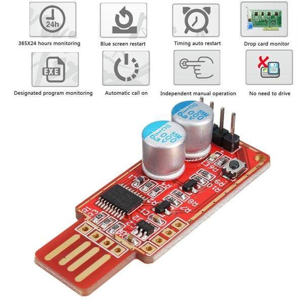 Gold-plated WatchDog PC USB Mining Unattended Operation Crash Automatic Recover