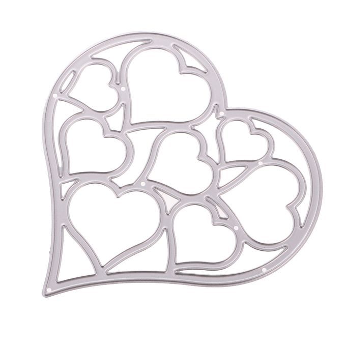 Love Heart Shape DIY Dies Stencil Scrapbooking Paper Embossing