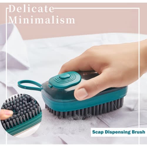 Scrub Brush With Soap Dispenser