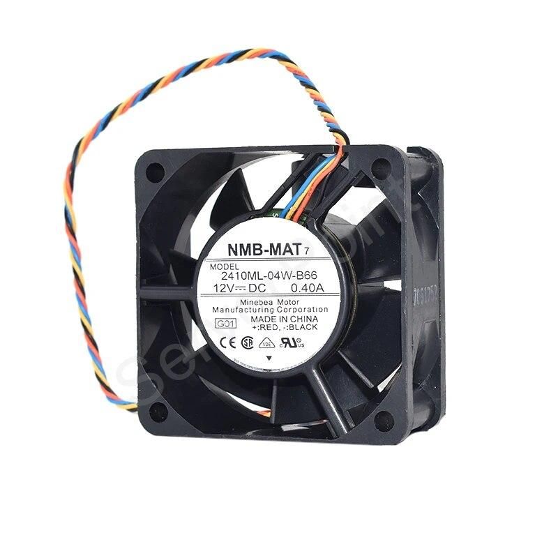 New For NMB-MAT 2410ML-04W-B66 DC12V 0.4A Four Lines Cooling Fan