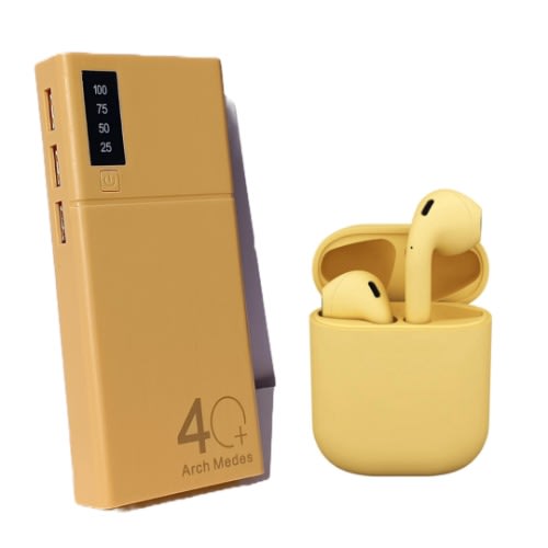 Fingerprint Earbud With Inbuilt Power Bank And 40000mAh Power Bank