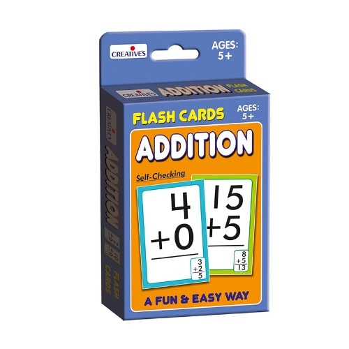 Educational Materials- Flash Cards On Addition - Ages 5+