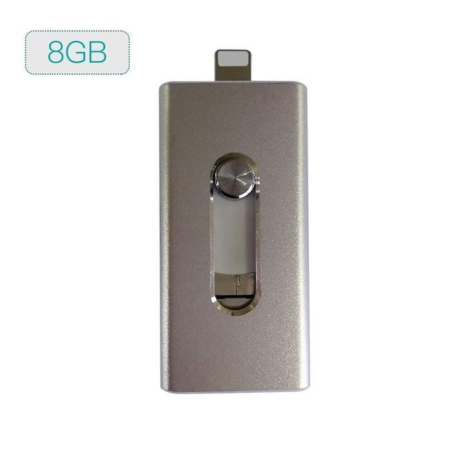 -3 In 1 Portable 8G/16G/32G OTG USB Stick For For Android Computer Phone Silver