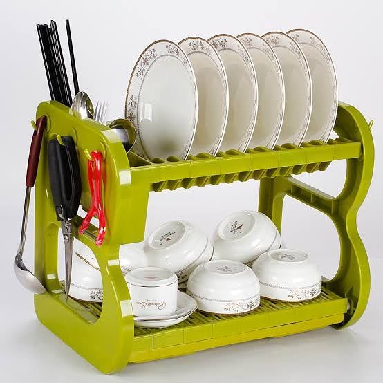 22 Inches Home King 2 Layers  And Drainer/plastic Dish Rack
