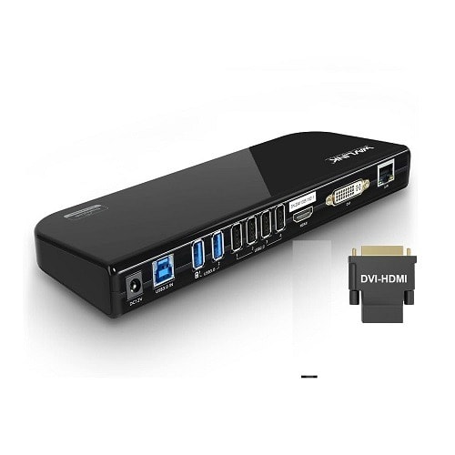 Usb 3.0 Universal Laptop Docking Station Dual Video Outputs Support Hdmi/dvi/vga