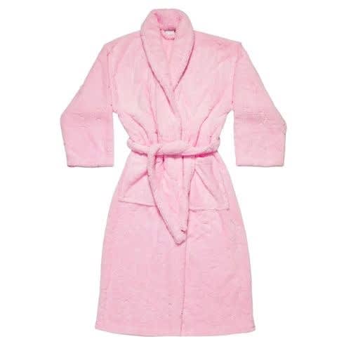 Soft Cotton Bathrobe - Pink