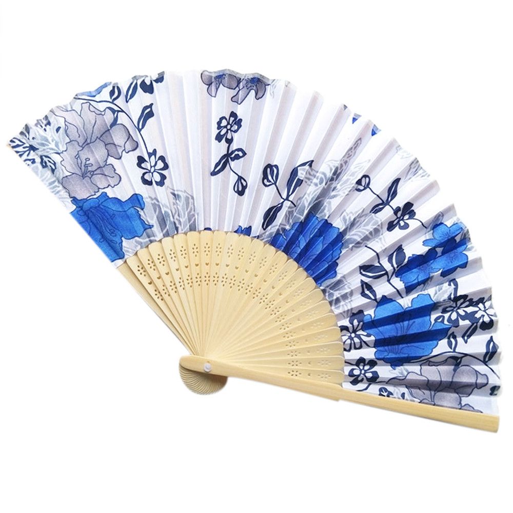 Fan Folding Fan Women Blossom Gifts 7 Chinese Hold Hand Pocket Fashion Japanese Summer Art Colors Craft Fan Cherry Hand Flower