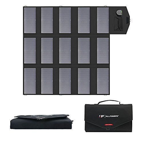 ALLPOWERS Portable Solar Panel 100W Dual 5v USB With 18v DC