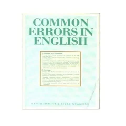 Common Errors In English