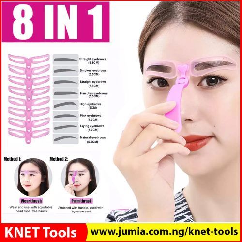 DIY Reusable Eyebrow Template Stencil