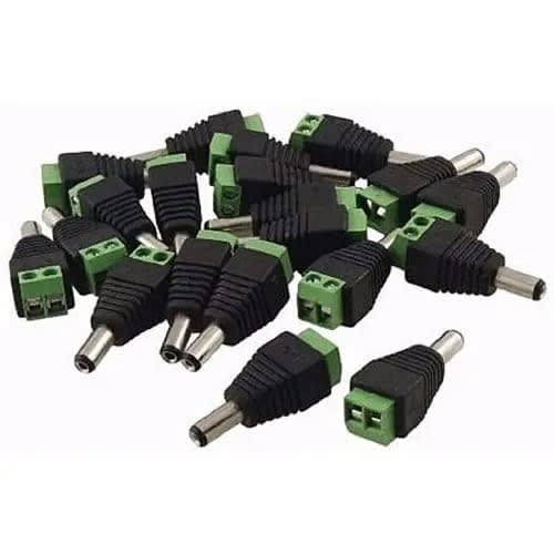 15 Pieces-cctv Power Plugs For Surveillance Camera