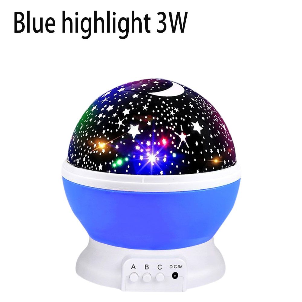 LED Rotating  Starry Sky Night Lamp Romantic Projection Light Moon Romantic Night Light Christmas Gifts For Children