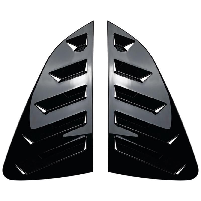 Car Bright Black Rear Window Louver Shutter Cove