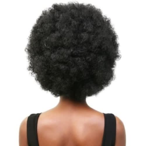 Sapphire Hair Bun Afro Ponytail With Drawstring - Black