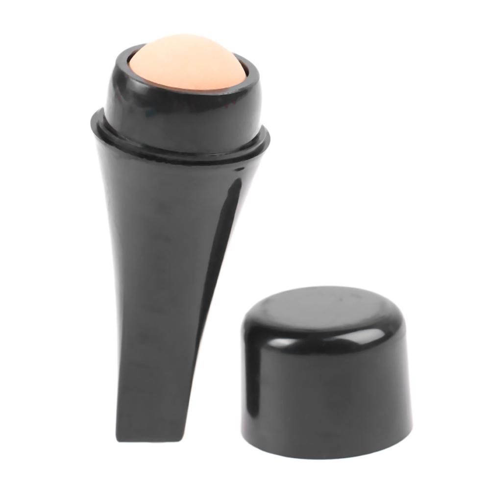 Face Oil Absorbing Volcanic Stone Roller Skincare Oil Removing for At-Home Black