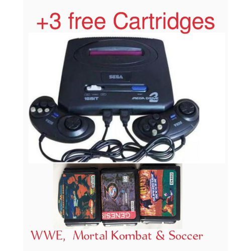 VIDEO GAMES With 368 Games Installed. +3 Free Cartridges (WWE, Soccer & Mortal Kombat)