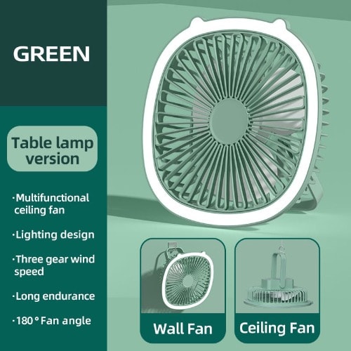 Table Fan With Light