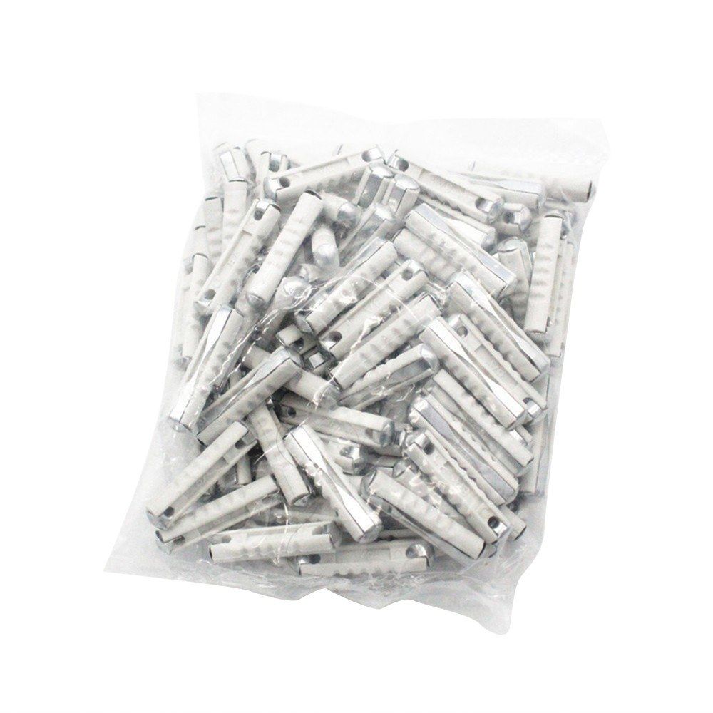 100 X Car Torpedo Fuse 8A White Melting Fuse 6 X 25