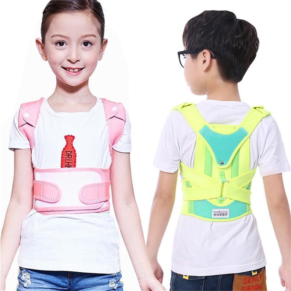 Kid Back Posture Corrector Spine Back Lumbar Shoulder Braces Back Support Belt