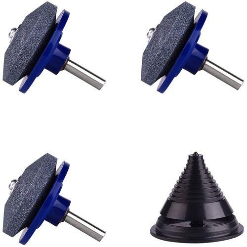 3 Pack Lawn Mower Blade Sharpener, 1 Pack Lawn