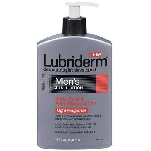 Lubriderm Men's 3-in-1 Lotion - Body - Face & Post Shave - 473ml