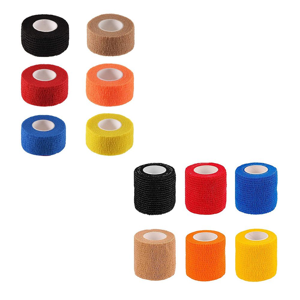 6-Rolls Self Adhesive Bandage Breathable Non Woven For Sports Injury Finger,Ankle,Knee,Toe And Pets